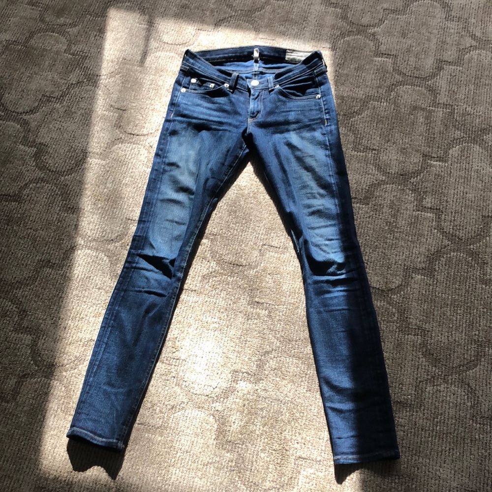 Rag & Bone Blue Skinny Jeans Sz 24